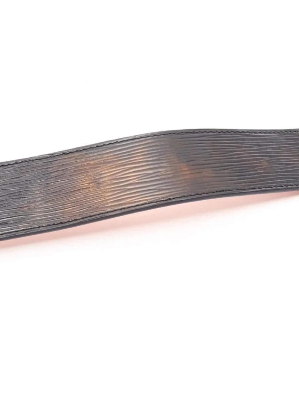 Louis Vuitton Belt Ceinture LV Initial Epi Noir Black Leather
